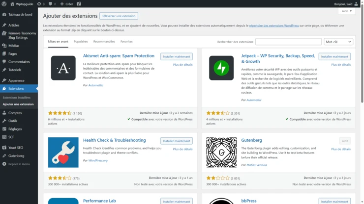 Le répertoire officiel de plugins votre première source d'extensions gratuites