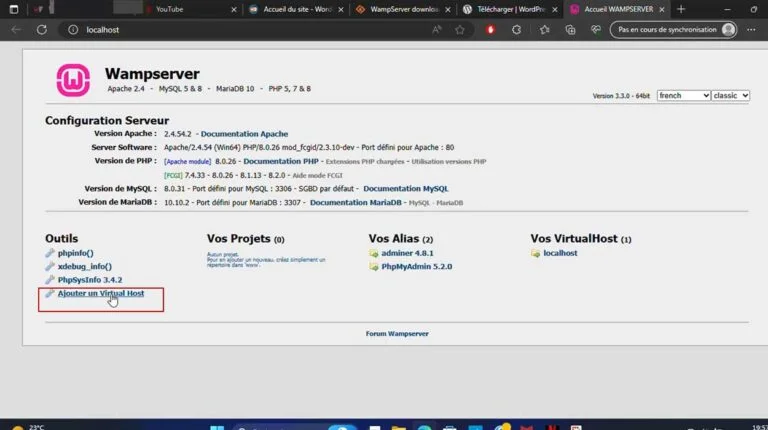 virtuel host wampserver