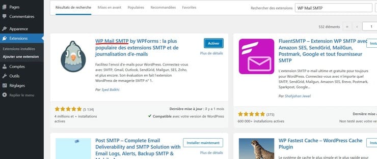 wp mail smtp plugin
